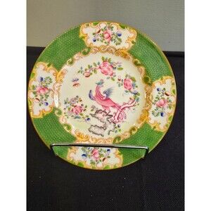 Minton Green Cockatrice 6.25" Bread & Butter  – Bone China England 1912-1950